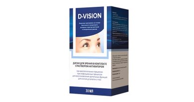 D-Vision для зрения: снимает воспаление и напряжение с глаз за 1 применение!
