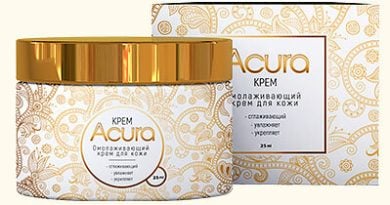 Acura — омолаживающий крем для кожи лица, шеи и зоны декольте